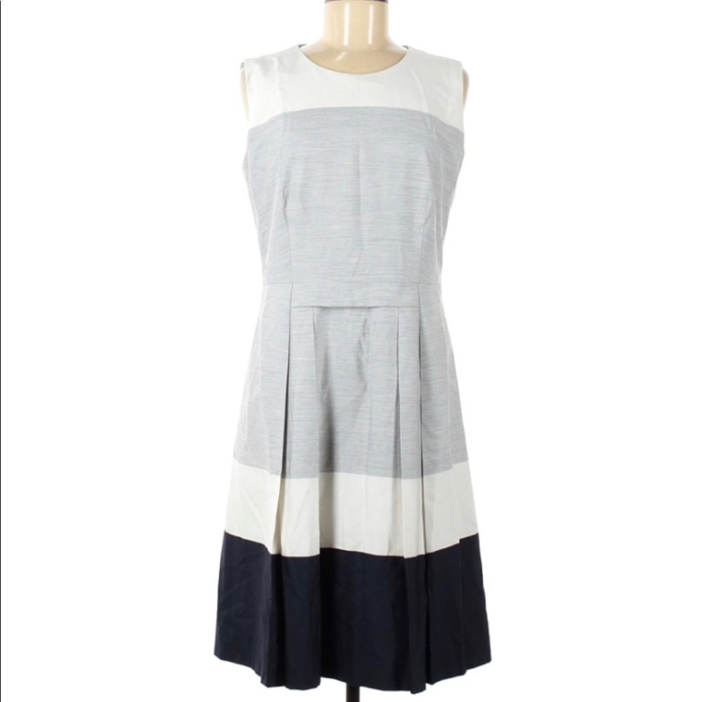 Hugo Boss Colorblock Fit & Flare Career Dress size 8